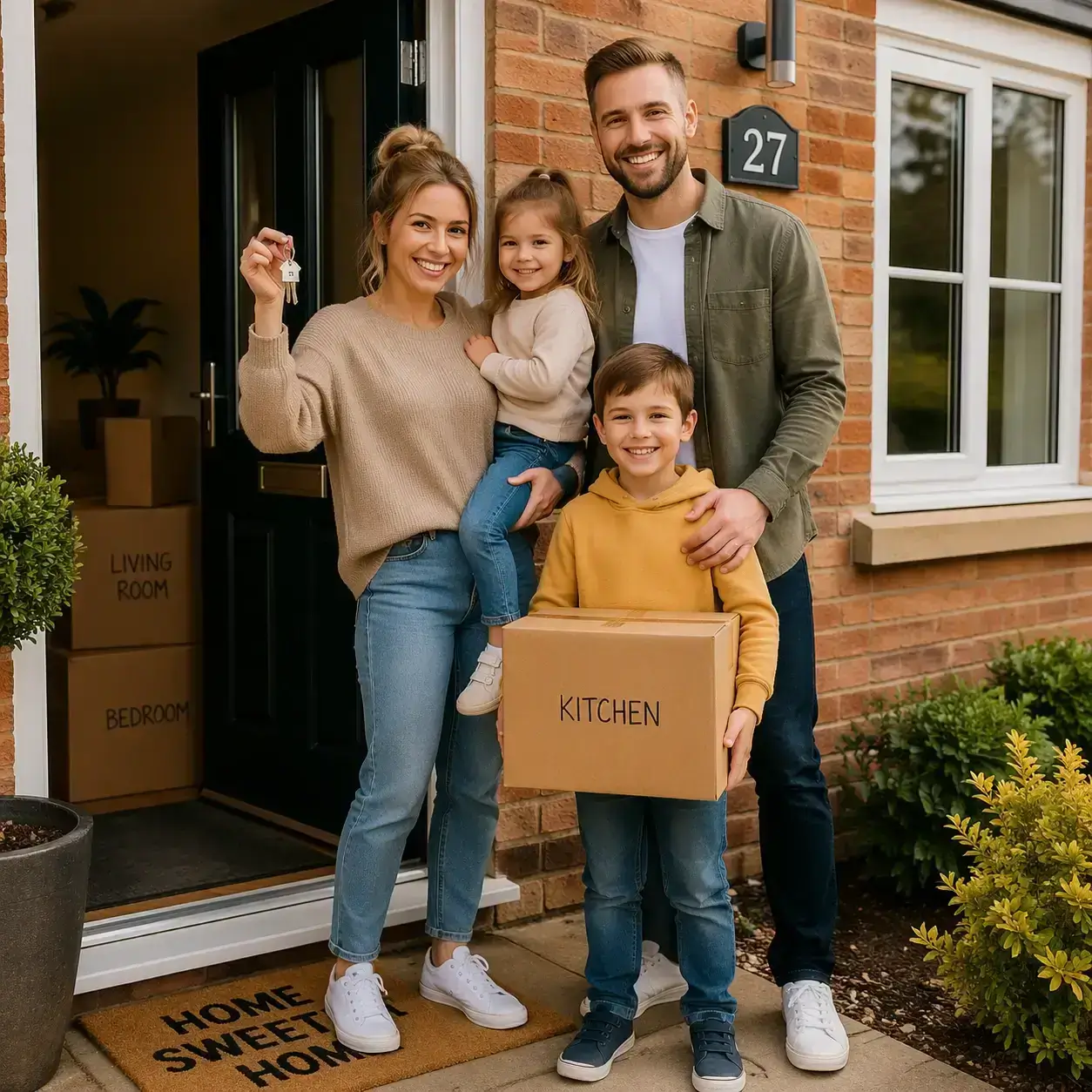 Home mover reviewing mortgage porting options with an adviser